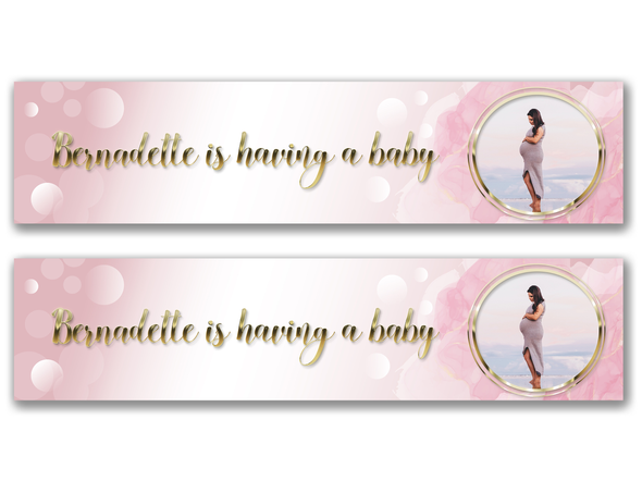 Personalised Baby shower Photo Banner