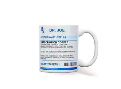 Personalised prescription mug