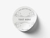 Personalised Round Sticker Custom Photo Labels, Party bag, birthday, wedding, baptism, custom logo