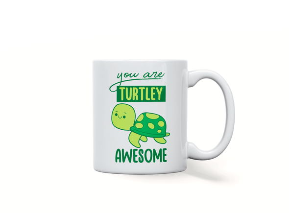 Personalised 'Turtley Awesome' mug