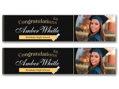 Personalised Graduation Photo Banner
