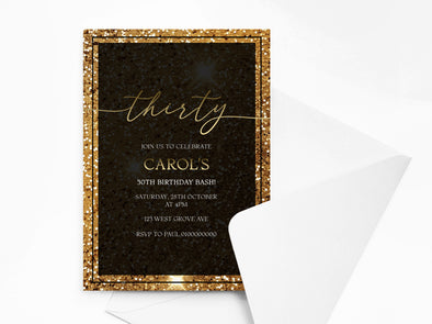Personalised Birthday Party Invitations with Envelopes