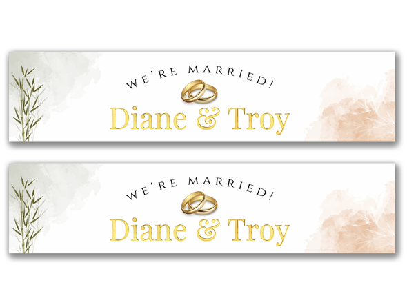 Personalised Wedding Banner
