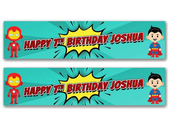 Personalised Kids Birthday Banner