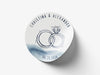 Personalised Round Wedding Sticker Labels, Party bag, logo stickers