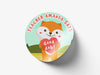 Personalised Round Teacher Sticker Labels, student sticker, school sticker