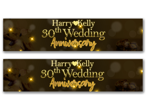 Personalised Anniversary Banner