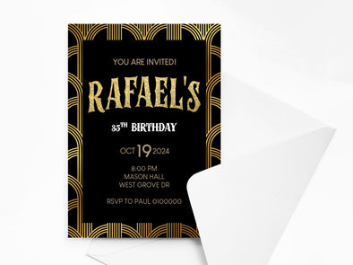 Personalised Birthday Party Invitations with Envelopes