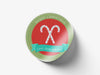 Personalised Round Christmas Sticker Labels, party label, surprise party, holiday sticker