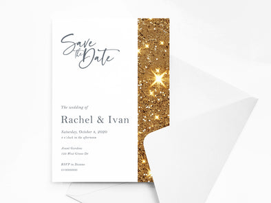 Personalised Minimalist Wedding Invitations with Envelopes