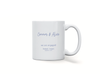 Personalised Star map engagement, Galaxy Night Sky Keepsake Gift mug