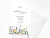 Personalised Floral Wedding Invitations with Envelopes
