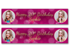 Personalised Birthday Dual Photo Banner