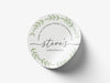 Personalised Round Baptism Sticker Labels, Christening sticker, custom sticker