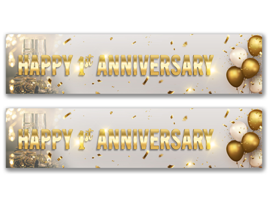 Personalised Anniversary Banner