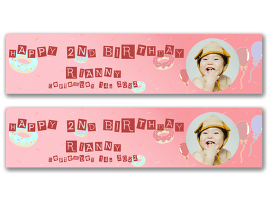 Personalised Birthday Photo Banner