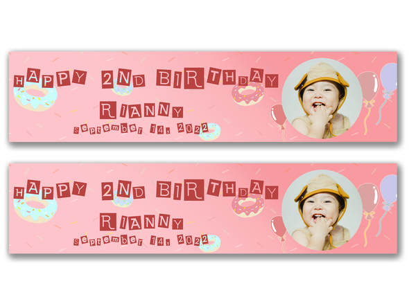 Personalised Birthday Photo Banner