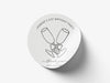 Personalised Round Birthday Sticker Labels, party label, surprise party, birthday label