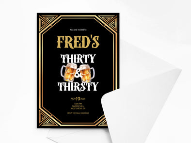 Personalised Birthday Party Invitations with Envelopes