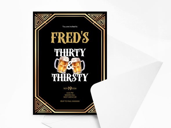 Personalised Birthday Party Invitations with Envelopes