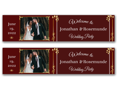 Personalised Wedding Photo Banner