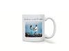 Personalised couple image song album mug