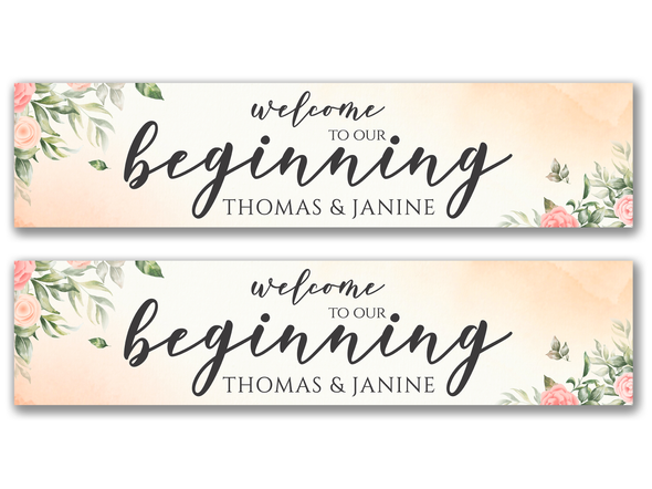 Personalised Wedding Banner