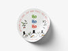 Personalised Round Christmas Sticker Labels, party label, surprise party, holiday sticker
