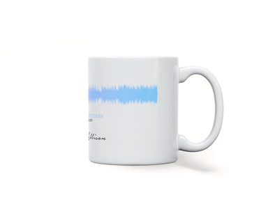 Personalised couple song soundwave mug