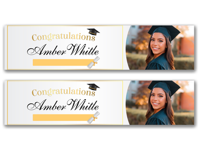 Personalised Graduation Photo Banner