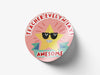 Personalised Round Teacher Sticker Labels, student sticker, school sticker