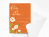 Personalised Floral Wedding Invitations with Envelopes