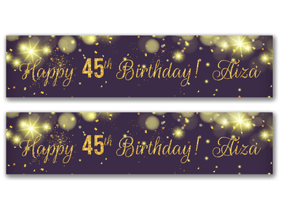 Personalised Birthday Banner