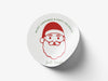 Personalised Round Christmas Sticker Labels, party label, surprise party, holiday sticker