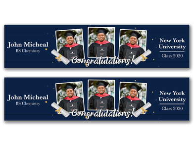 Personalised Graduation Photo Banner