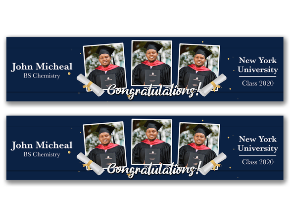 Personalised Graduation Photo Banner
