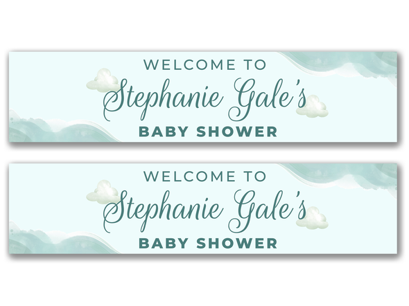 Personalised Baby Shower Banner