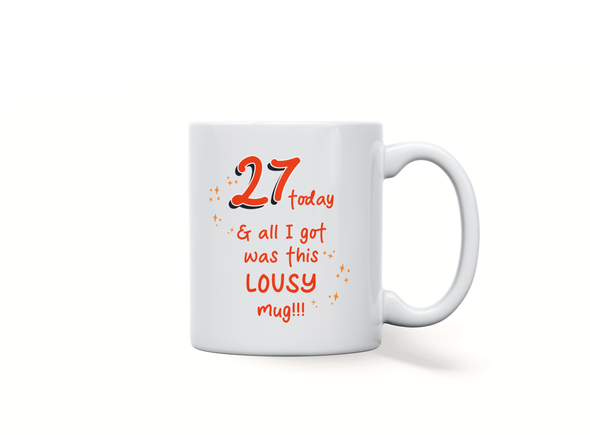 Personalised birthday mug
