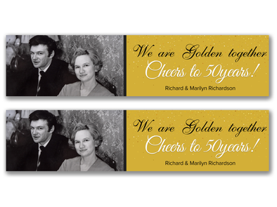 Personalised Anniversary Photo Banner