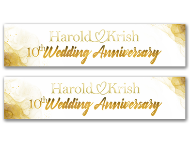 Personalised Anniversary Banner
