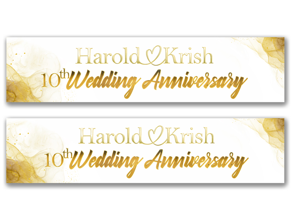 Personalised Anniversary Banner