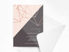 Personalised Geometric Wedding Invitations with Envelopes