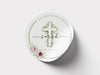 Personalised Round Baptism Sticker Labels, Christening sticker, custom sticker