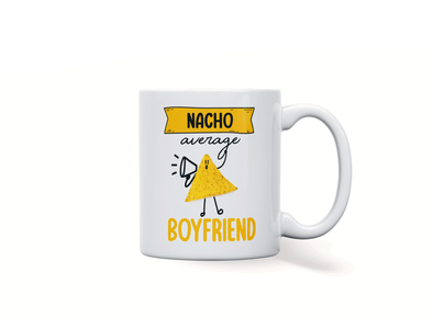 Personalised 'Nacho Average Boyfriend' mug