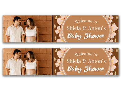 Personalised Baby shower Photo Banner