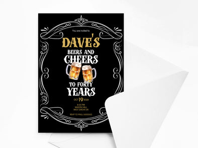 Personalised Birthday Party Invitations with Envelopes