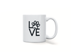 Personalised pet dog love mug