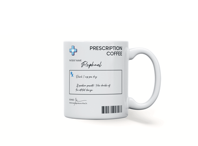 Personalised prescription mug