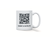 Personalised couple image song album QR mug