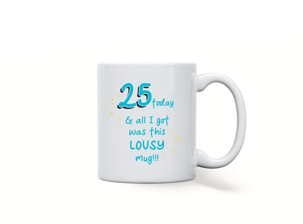 Personalised birthday funny spoof mug
